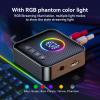DBEIXIWEI DC 5V 1A Bluetooth Receiver Transmitter Wireless Audio Adapter RGB Color Light Support USB Flash Drive FM Radio Playback view 4
