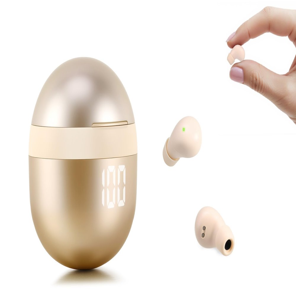 Invisible Mini Sleep Earbuds Bluetooth Wireless for Side Sleeper Small Ears