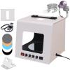 DUXMM Professional Jewelry Photography Light Box Kit,Smart Photography Turntable 20/30cm,with 360 Electric Rotating Feature, 4pcs Fill Lights-Adjustable Brightness,for Jewelry, Small Items TB300 view 1