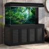 Tropical Jungle Forest Aquarium Background Foggy Deep Rainforest Tranquil Lake Fish Tank Background Lush Green Plants Leaves Terrarium Backgrounds Fantasy Forests Reptile Tank Backgrounds 36x24in view 4