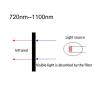 1PC Infrared Long Wave Pass Filter 720nm/780nm/800nm/850nm/940nm/1100nm Round Dia=25/28/36/42/43/49/50mm(44mm x 1.2mm) view 2