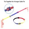 100PCS Nylon Cable Ties 150x12mm T-Buckle Strap for Data Cable Management(Black) view 3