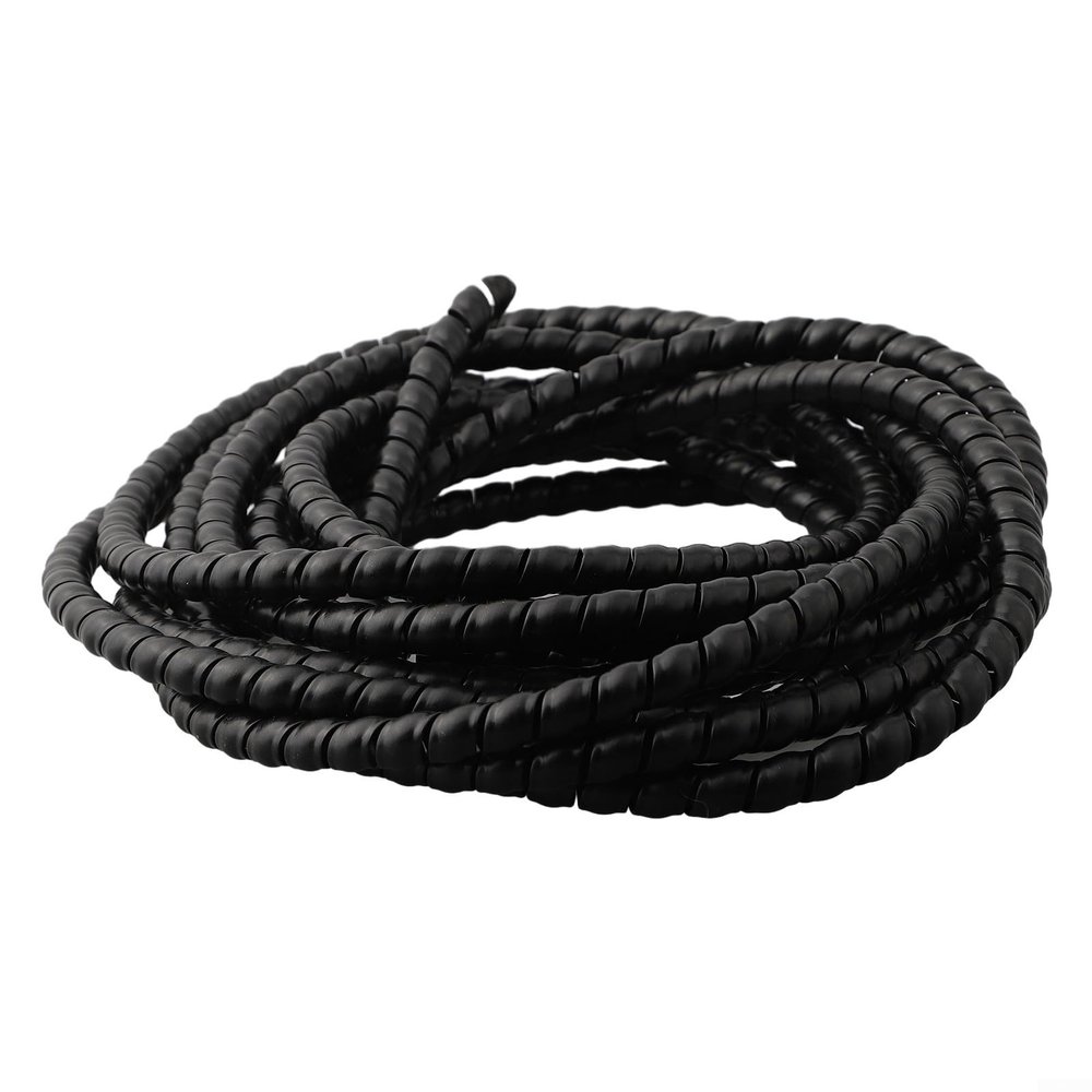 Spiral Hydraulic Hose Guard, 5m PP Protective Wrap for 8mm 10mm 12mm Cables and Hoses, Flexible High Density Polyethylene Sleeve for Industrial, Automotive, Mining, Oil and Gas Applications(D-12mm)