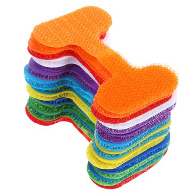 Happyyami 24pcs Colorful Nylon Cable Labels Flexible Cord Tags Reusable Wire Tie Downs for Charging Cords and Data Lines Cable Organizers for Residential and Workplace Management