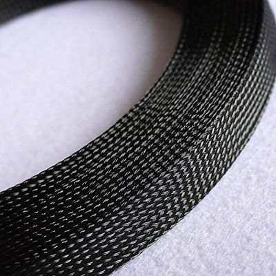 Colorful PET Expandable Cable Sleeve - High Density Wire Wrap Gland Sheath for Ultimate Protection (2mm-50mm)(Black,12MM*10M)