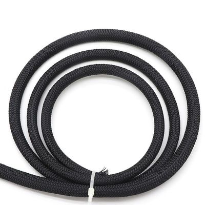 4mm PET Expandable Cable Sleeve - High Density Braided Wire Protection Sheath for Cables and Wires(Black,2M)