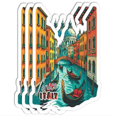 3Pcs Venice Italy Sticker - Travel Lover - Landscape - Sticker for Water Bottle - Mug - Laptop - Notebook - Luggage