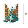 3Pcs Venice Italy Sticker - Travel Lover - Landscape - Sticker for Water Bottle - Mug - Laptop - Notebook - Luggage view 2