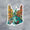 3Pcs Venice Italy Sticker - Travel Lover - Landscape - Sticker for Water Bottle - Mug - Laptop - Notebook - Luggage view 4
