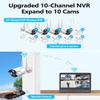 OOSSXX (HD IPS Monitor) Dual Antennas Wi-Fi Enhanced AI Human Detected Wireless Outdoor Security Camera System, Home Video Surveillance Indoor, IP67 Waterproof view 3
