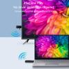 Tangxi Wireless HDMI Transmitter and Receiver, 4K Decode Input 1080P Output, HDMI Extender Kit, 2.4G 5G for Video and Audio to Monitor from PC Projector TV Box (Black) view 4