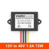 12V to 48V 1A 3A 5A 6A 8A 10A DC Power Converter 12V to 48V DC Boost Power Regulator(12V to 48V 1.5A SJ) view 2