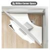 YHJCMBWLBBSH Triangle Wood Monitor Stand Riser, Corner Monitor Stand Office Corner Monitor Stand Wooden, Computer Holder For Living Room, Triangular Desk Shelf(White) view 3
