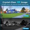 (4K Ultra HD & 4-Antennas Strong Signal) Outdoor Wireless Security Camera System Video Surveillance WiFi Cameras Systems view 2