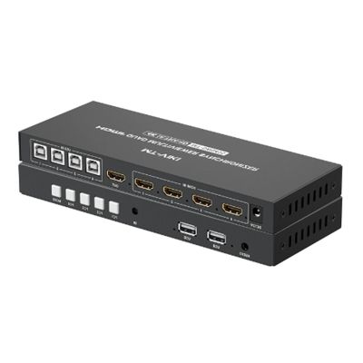 HDMI Screen SplitterUSB Split Synchronizer, 4-Screen Split Synchronization Controller, Computer Keyboard Mouse Display/Sharer