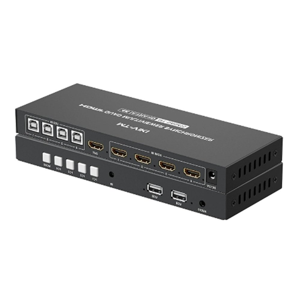 HDMI Screen SplitterUSB Split Synchronizer, 4-Screen Split Synchronization Controller, Computer Keyboard Mouse Display/Sharer