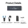 HDMI Screen SplitterUSB Split Synchronizer, 4-Screen Split Synchronization Controller, Computer Keyboard Mouse Display/Sharer view 4