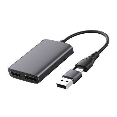 LIUZQWAED Multiple Screen Dissimilar Display Synchronizer, USB-C to Dual HDMI Video Converter, USB 3.0, Adapter Compatible with M1/M2 Mac, Windows