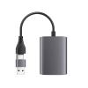 LIUZQWAED Multiple Screen Dissimilar Display Synchronizer, USB-C to Dual HDMI Video Converter, USB 3.0, Adapter Compatible with M1/M2 Mac, Windows view 4