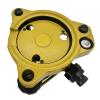 Comadsvey Yellow Survey Tribrach with Optical Plummet & Carrier Fixed Adapter, 5/8x11 Male Thread Screw Mount for GPS GNSS RTK Prism Pole Total Station view 4