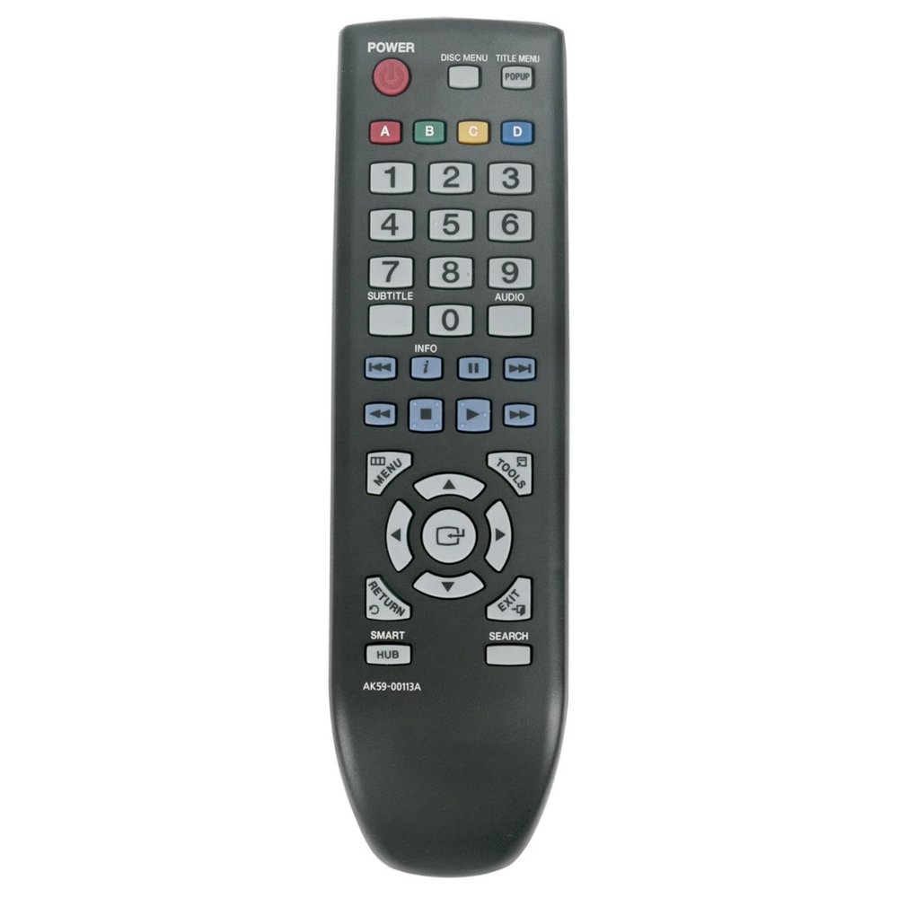 AK59-00113A DVD Remote Control for Samsung Blu-ray DVD Disc Player in Living Rooms or Rooms, No Programming or Pairing Needed, Replacement Remote Compatible Models BDD5250C BD-D5250C BD-D5250C/ZA