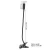 Spryflower Reading on, 360 Flexible Neck Lamp, USB Powered Clamp with Aluminum Alloy Base, Gooseneck for Bedside, Desk, Headboard, Warm for Night Reading view 4