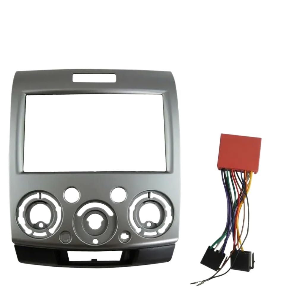 2DIN Car Stereo Radio DVD Fascia Fascias Dash Panel Plate Trim Kit Frame Cover For PJ PK BT-50 Everest