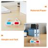 Angoily 200pcs 3D Eyeglasses Red and Blue Anaglyph Cardboard Glasses for Movies Theater Film Viewing Festival view 3