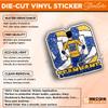 Custom Volleyball Name Sticker Personalized Text Number Sport Ball Player Team Member Decal Waterproof Die Cut Vinyl & Transparent DTF Decal for Water Bottle Laptop Car Helmet Gifts for Male Female view 3