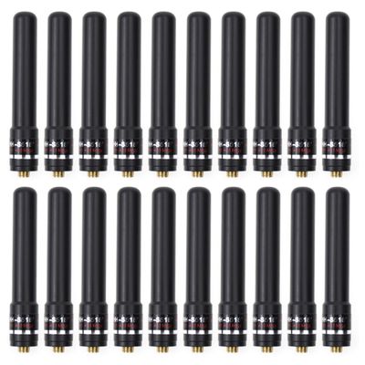 20X HH-S518+ SMA-Female UV Dual Band Antenna, Suitable for Bao-feng UV-5R UV82 GT-3 UV-82 BF-888S PUXING PX-666 PX-777 WOUXUN KG-669 KG-699E KG-UVD1P Radios