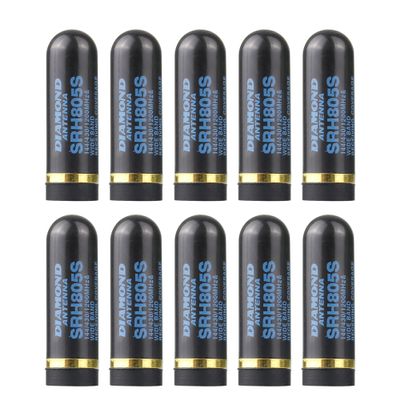 10X SRH805S Universal Walkie Talkie Short Replacement Antenna VHF/UHF 144/430/1200MHz SMA-Male Antenna for Kenwood ICOM Vertex YAESU UV5R Radios