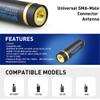 10X SRH805S Universal Walkie Talkie Short Replacement Antenna VHF/UHF 144/430/1200MHz SMA-Male Antenna for Kenwood ICOM Vertex YAESU UV5R Radios view 3