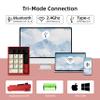 BOYI Y17 Aluminum Mechanical Numpad,Wireless RGB Numeric Keypad,Quick Release Number Pad,Bluetooth 5.0/2.4G/Type-C Tri-Mode Hot Swap 17 Keys PBT Keycap Macro Keypad for Laptop/PC/TKL Keyboards(Red) view 4