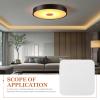 Alipis Lamp Shade Diffuser: Square Acrylic Ceiling Light Diffuser Cover Flush Mount Pendant Lampshade Panel for Bedroom and Living Room view 3