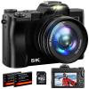5K Digital Camera WiFi Autofocus Vlogging Camera for YouTube 48MP Camera for Photography and Video, 3.5" Screen Travel Cameras with UV Filter, Anti-Shake,16X Digital Zoom,32GB SD Card,2 Batteries view 1