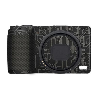 Mebont Camera Decal Skin for RICOH GR IV 3M Material Sticker Waterproof Camera Protector(Circuit Gold)