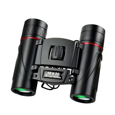 10x22 Pocket-Sized Compact Binoculars, Large Eyepiece Telescope, High Translucency Prism, Large Field of View, Easy Focus, 113m-1000m Long Visual Range, 10 Times Zooming