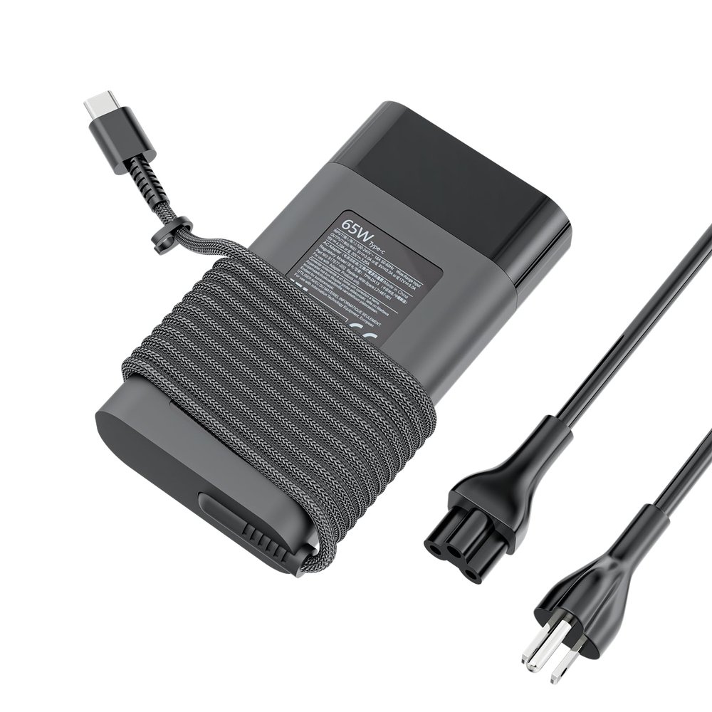 New 20V 3.25A 65W Type C Slim Laptop Charger Fit for HP Spectre x360 Elitebook 840 G5; Envy X2; Omnibook; Chromebook X360 11 12 13 14; Elite x2 Zbook ProBook Pavilion USB C AC Adapter Power Supply