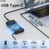 New 20V 3.25A 65W Type C Slim Laptop Charger Fit for HP Spectre x360 Elitebook 840 G5; Envy X2; Omnibook; Chromebook X360 11 12 13 14; Elite x2 Zbook ProBook Pavilion USB C AC Adapter Power Supply view 4