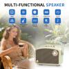 Bluetooth Speaker 120W Peak Powerful Retro Wireless Hi-Fi Loud Speakers with Deep Bass, Dual DSP Chips, Portable Boombox for Home Room Office Decor, Camping, Party, Festival Gifts, Christmas Events view 2