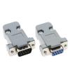 5PCS RS232 Serial Port Connector DB9 Female Male Socket Plug Connector 9pin Copper RS232 Socket Adapter Plastic Shell(DB9 Male Head) view 2
