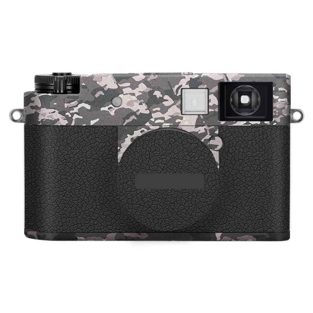 X-Half Camera Body Sticker Protective Skin Film Kit Skin Accessories Vinyl Wrap Decals for FujiFilm X-Half XHalf(Field Camouflage+Leather Black)