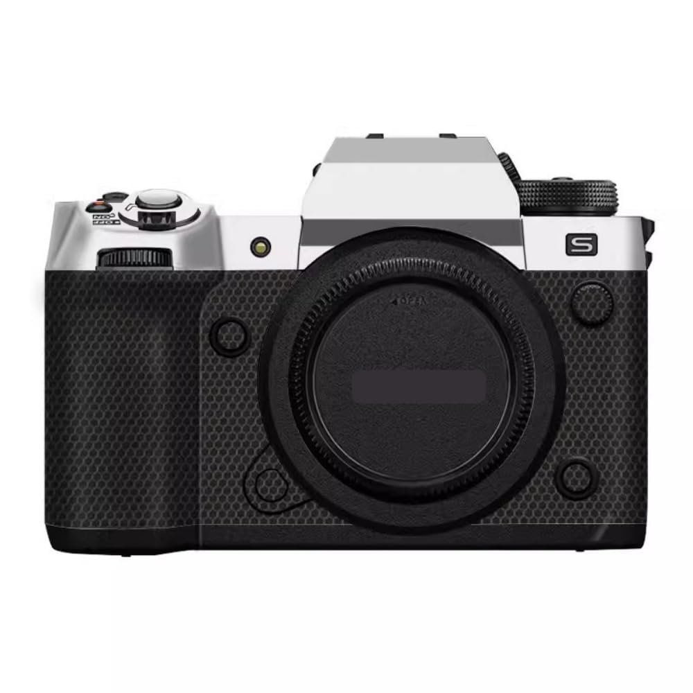 XH2 X-H2 XH2S Camera Body Protective Sticker Protector Coat Decal Skin for FujiFilm X-H2 XH2S Vinyl Wrap Film Mirrorless(Matte Silver Silver+Frosted Black)