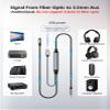CERRXIAN Toslink Optical SPDIF to 3.5mm AUX Audio Adapter Cable 6 Ft, 24bit / 192KHz SPDIF Digital Fiber Optic to Analog Converter with USB - 6FT Power NOT AUX to Optical view 2