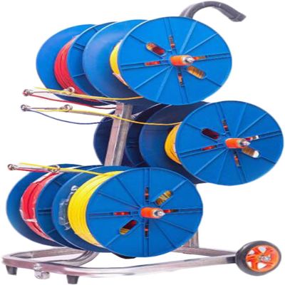 Cable Reel Dispenser Wire Reel Holder for Electrical Industrial Commercial Wire Cable Dispenser, Cold Rolled Steel Wire Spool Cart/Multi-Axis Spool Holder Dispenser with Wheels