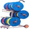 Cable Reel Dispenser Wire Reel Holder for Electrical Industrial Commercial Wire Cable Dispenser, Cold Rolled Steel Wire Spool Cart/Multi-Axis Spool Holder Dispenser with Wheels view 1