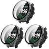 3 Pack Hard Case for Suunto Race 2 with Screen Protector, Hard PC Protective Case Shockproof Anti-Scratch Bumper Cover with Tempered Glass (Clear/Clear/Clear) view 1