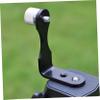 LABRIMP 2pcs Metal Binocular Telescope Tripod Adapter Quick Mount Holder Compatible with Single Double Telescopes Stable Support Black Silver view 2