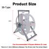Folding Wire Spool Rack Dispenser,Portable Cable Dispenser,25/38 Type Electrical Wire Spool Holder,for Electrical Industrial and Retail Use(38 Type,1 reel) view 2