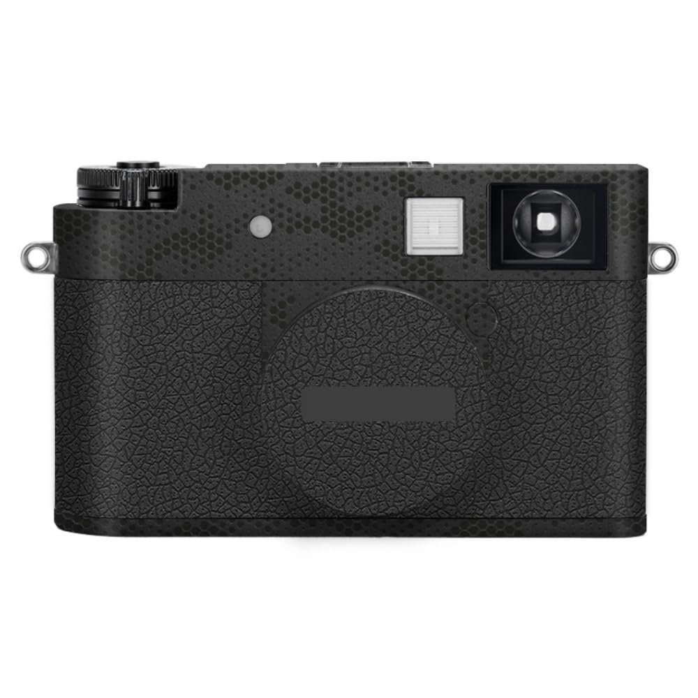 X-Half Camera Body Sticker Protective Skin Film Kit Skin Accessories Vinyl Wrap Decals for FujiFilm X-Half XHalf(Mamba Black+Leather Black)